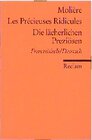 Buchcover Les Precieuses Ridicules /Die lächerlichen Preziösen