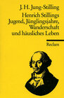 Buchcover Henrich Stillings Jugend, Jünglingsjahre, Wanderschaft und häusliches Leben