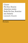 Buchcover Pro Sex. Roscio Amerino oratio / Rede für Sextus Roscius aus Ameria