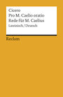 Buchcover Pro M. Caelio oratio / Rede für M. Caelius