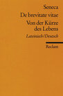 Buchcover De brevitate vitae /Von der Kürze des Lebens