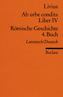 Buchcover Ab urbe condita. Liber IV /Römische Geschichte. 4. Buch