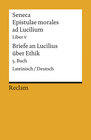 Buchcover Epistulae morales ad Lucilium. Liber V /Briefe an Lucilius über Ethik. 5. Buch