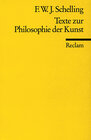 Buchcover Texte zur Philosophie der Kunst