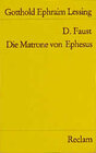 Buchcover D. Faust. Die Matrone von Ephesus