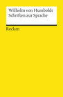 Buchcover Schriften zur Sprache