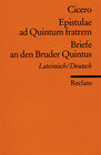 Buchcover Epistulae ad Quintum fratrem /Briefe an den Bruder Quintus