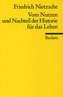 Buchcover Vom Nutzen und Nachteil der Historie