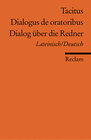Buchcover Dialogus de oratoribus /Dialog über die Redner