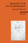 Buchcover Spanische Lyrik des 20. Jahrhunderts