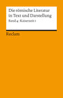 Buchcover Die römische Literatur in Text und Darstellung. Lat. /Dt. / Kaiserzeit I (von Seneca maior bis Apuleius)