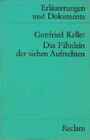 Buchcover Das Fähnlein der sieben Aufrechten. (Erl. u. Dok.)