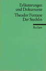Buchcover Der Stechlin (Erl. u. Dok.)