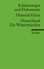 Buchcover Erläuterungen und Dokumente zu Heinrich Heine: Deutschland. Ein Wintermärchen
