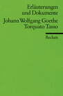 Buchcover Erläuterungen und Dokumente zu Johann Wolfgang Goethe: Torquato Tasso