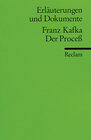Buchcover Erläuterungen und Dokumente zu Franz Kafka: Der Process