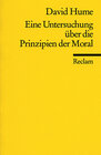 Buchcover Eine Untersuchung über die Prinzipien der Moral