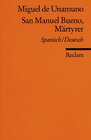Buchcover San Manuel Bueno, mártir /San Manuel Bueno, Märtyrer