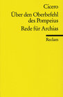 Buchcover Rede über den Oberbefehl des Cn. Pompeius. Rede für Archias
