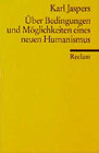 Buchcover Über Bedingungen und Möglichkeiten eines neuen Humanismus