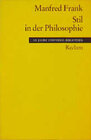 Buchcover Stil in der Philosophie