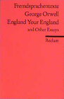 Buchcover England Your England