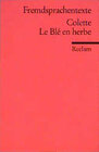 Buchcover Le Blé en herbe