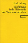 Buchcover Einführung in die Philosophie der Naturwissenschaften