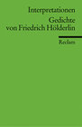 Buchcover Interpretationen: Gedichte von Friedrich Hölderlin