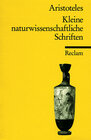 Buchcover Kleine naturwissenschaftliche Schriften (Parva naturalia)