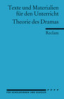 Buchcover Theorie des Dramas