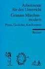Buchcover Grimms Märchen - modern