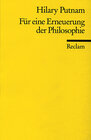 Buchcover Für eine Erneuerung der Philosophie