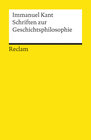 Buchcover Schriften zur Geschichtsphilosophie