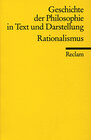 Buchcover Geschichte der Philosophie in Text und Darstellung / Rationalismus
