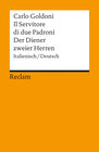 Buchcover Il Servitore di due Padroni / Der Diener zweier Herren