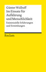 Buchcover Im Einsatz für Aufklärung und Menschlichkeit. Existenzielle Erfahrungen und Ermittlungen