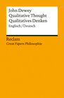 Buchcover Qualitative Thought / Qualitatives Denken