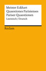 Buchcover Quaestiones Parisienses / Pariser Quaestionen. Lateinisch/Deutsch