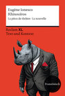 Buchcover Rhinocéros. La pièce de théâtre · La nouvelle
