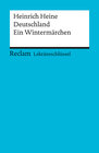 Buchcover Lektüreschlüssel zu Heinrich Heine: Deutschland. Ein Wintermärchen