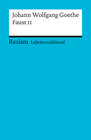 Buchcover Lektüreschlüssel zu Johann Wolfgang Goethe: Faust II