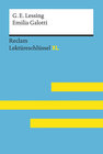 Buchcover Emilia Galotti von Gotthold Ephraim Lessing: Lektüreschlüssel mit Inhaltsangabe, Interpretation, Prüfungsaufgaben mit Lö