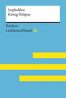 Buchcover König Ödipus von Sophokles: Lektüreschlüssel mit Inhaltsangabe, Interpretation, Prüfungsaufgaben mit Lösungen, Lerngloss