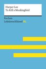 Buchcover To Kill a Mockingbird von Harper Lee: Lektüreschlüssel mit Inhaltsangabe, Interpretation, Prüfungsaufgaben mit Lösungen,