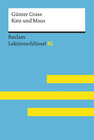 Buchcover Katz und Maus von Günter Grass: Lektüreschlüssel mit Inhaltsangabe, Interpretation, Prüfungsaufgaben mit Lösungen, Lerng