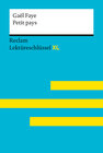 Buchcover Petit pays von Gaël Faye: Lektüreschlüssel mit Inhaltsangabe, Interpretation, Prüfungsaufgaben mit Lösungen, Lernglossar