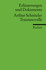 Buchcover Erläuterungen und Dokumente zu Arthur Schnitzler: Traumnovelle