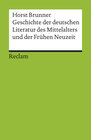 Buchcover Geschichte der deutschen Literatur des Mittelalters und der Frühen Neuzeit im Überblick