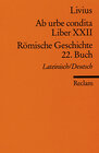 Buchcover Ab urbe condita. Liber XXII /Römische Geschichte. 22. Buch (Der Zweite Punische Krieg II)